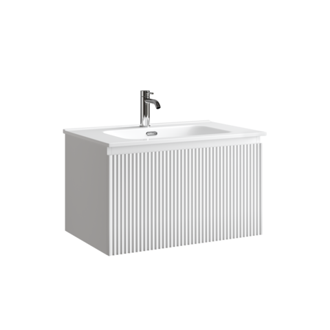 Sancos SNR1.070W Тумба подвесная SANCOS Snob R 1.0 690х445х406, c одним ящиком оснащенным доводчиками Bianco, арт. SNR1.070W