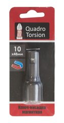 Ключ-насадка магнитная 10х48мм "Quadro Torsion"