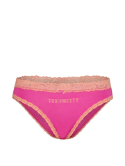 PINK ЧИИКИ С КРУЖЕВНОЕ ТЕСЬМОЙ