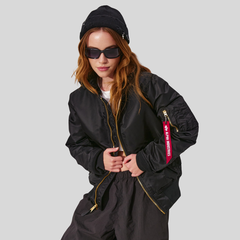 Бомбер Alpha Industries MA-1 Natus W Black (Черный)