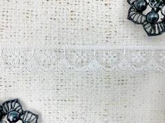 Кружево-трикотаж, ш. 2 см, белый