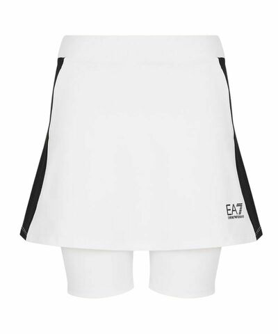 Теннисная юбка EA7 Woman Jersey Skirt - white