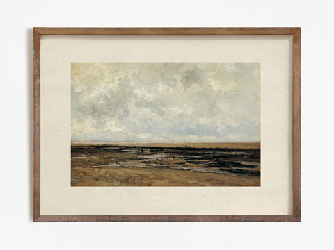 Арт принт 'Villerville Beach Normandy'