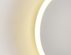 Настенный светодиодный светильник с акрилом Ambrella FW104 WH/S 12W белый/песок