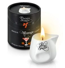 Массажная свеча с ароматом клубничного дайкири Bougie de Massage Daikiri Fraise - 80 мл. - 