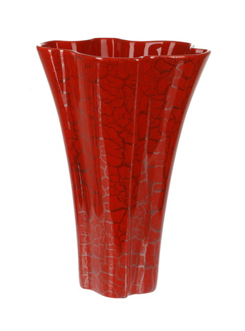 Элитная ваза декоративная Red Passion волнистая высокая от Sporvil