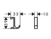 Hansgrohe WallStoris 27929700 Крючок узкий 2 шт. белый матовый