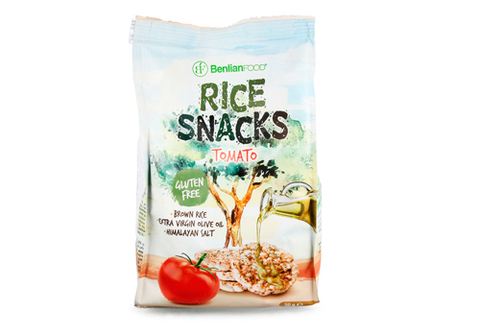 Снеки рисовые с оливковым маслом и томатом BenlianFOOD, 50г