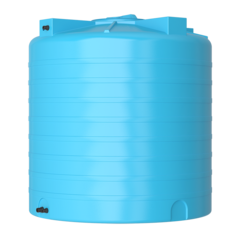 Ёмкость пластиковая пищевая Акватек ATV-2000 с поплавком 2000 л. вертикальный (140x140x149см;синий) - арт.555988