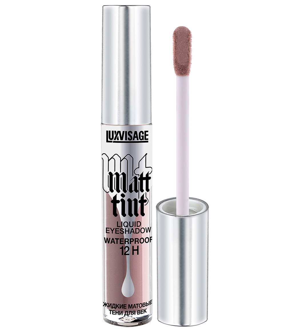 LuxVisage Тени жидкие матовые Matt tint waterproof 12H, тон 105 ash lilac