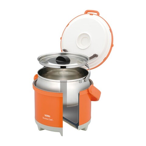 Термокастрюля Thermos Shuttle Chef RPE-3000 CA  3 л, оранжевый/серебристый (451323)