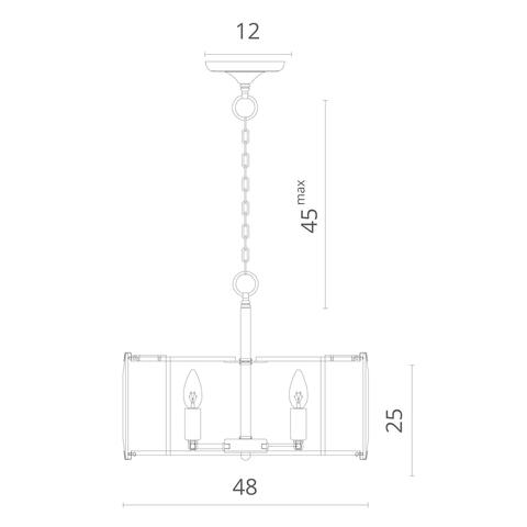 Светильник подвесной Divinare Ostin 1100/02 SP-5
