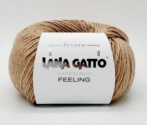 LANA GATTO  FEELING (70% экстратонкая мериносовая шерсть, 20% шелк, 10% кашемир, 50гр/140м)