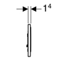 Geberit Sigma10 115.758.KM.5 Клавиша смыва для унитаза