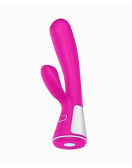 Розовый интерактивный вибратор Kiiroo Ohmibod Fuse - 18 см. - 