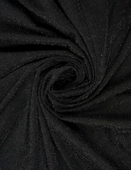 Трикотаж Металлик, 186 гр/м2, 150 см, чёрный