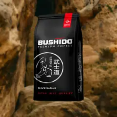 Кофе в зёрнах Bushido Black Katana, 227 г
