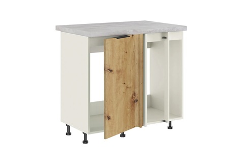 Брауни МП-1000 шкаф под мойку (Стол под мойку (прямой угол) одна створка+2 фальшпанели)