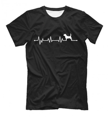Футболка "Бигль - сердечный ритм"