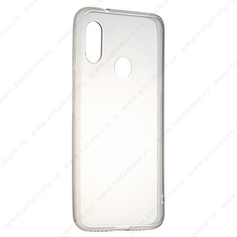Накладка силиконовая ультра-тонкая для Xiaomi Mi A2 Lite черная (прозрачная)