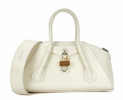 Кожаная сумка через плечо Givenchy Antigona Stretch Mini белый