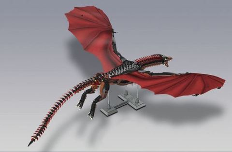 Игра престолов конструктор огненный дракон