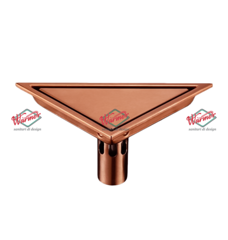 Душевой трап Warmer Rose Gold Line Triangle 120235