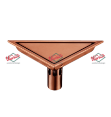 Душевой трап Warmer Rose Gold Line Triangle 120235