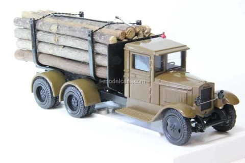 ZIS-5 Timber trailers third axis roll up Magadan option LOMO-AVM 1:43
