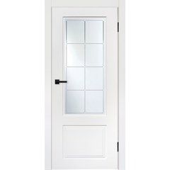 Купить Межкомнатная дверь эмаль НЕО 8 белая остеклённая