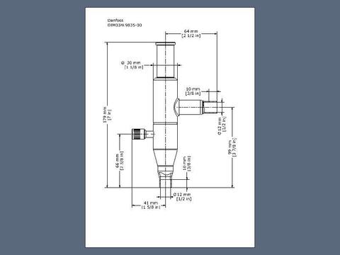 Регулятор давления испарителя KVP 12 Danfoss 034L0023