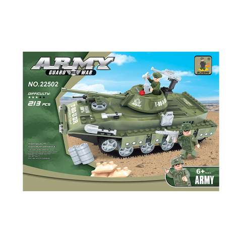 Игровой конструктор Ausini 22502 АРМИЯ (213 деталей в наборе)