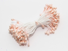 Тычинки двусторонние персиковые 50 шт.