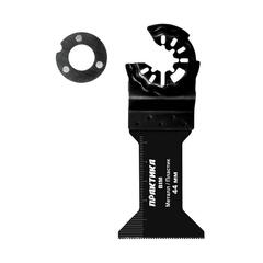 Насадка для МФИ ПРАКТИКА режущая Т-образная, BiM, по металлу и пластику, 44 мм, мелкий зуб (240-263)