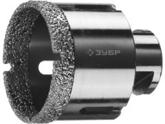 ЗУБР АВК, d 54 мм, (М14, 15 мм кромка), вакуумная алмазная коронка, Профессионал (29865-54)