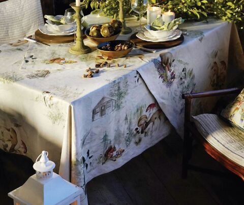 Скатерть 160x230 Tessitura Toscana Telerie Bambesta Naturale