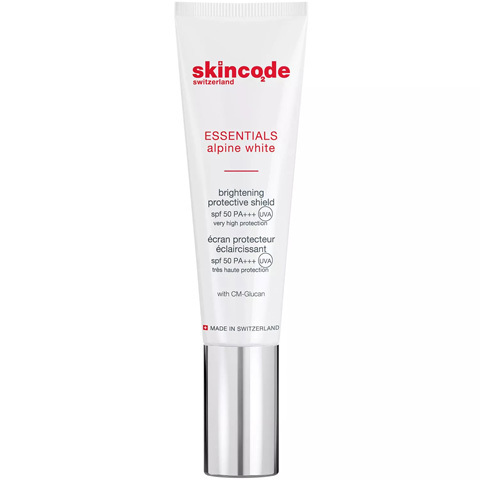 Skincode Essentials Alpine White: Осветляющий защитный крем SPF 50+ для лица (Brightening Protective Shield SPF 50/PA+++)