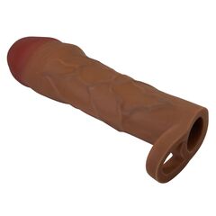 Коричневая насадка на пенис Hani - 18 см. - 