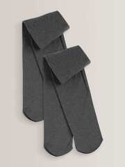 Колготки школьные для девочки Next M01-591, Серый, 2 шт., 80 ден