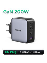 Зарядное устройство  UGREEN X764 (35539) Nexode Pro 200W USB-A+3*USB-C GaN Tech Fast Charger EU, серый
