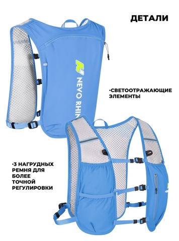 Картинка рюкзак беговой Nevo Rhino 9279 Light Blue - 5