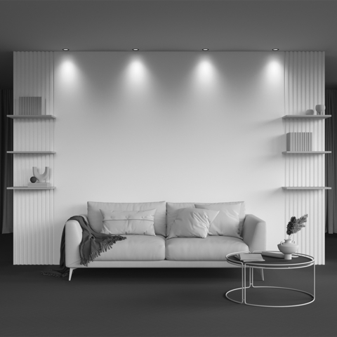 Встраиваемый светодиодный светильник Maytoni Round DL058-12W2.7K-TRS-W