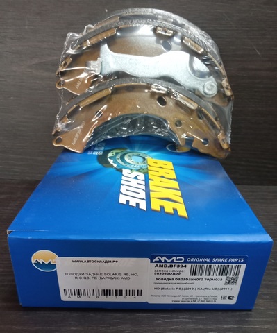 КОЛОДКИ ЗАДНИЕ SOLARIS RB, HC, RIO QB, FB (БАРАБАН) AMD