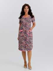 4728 Халат на пуговицах