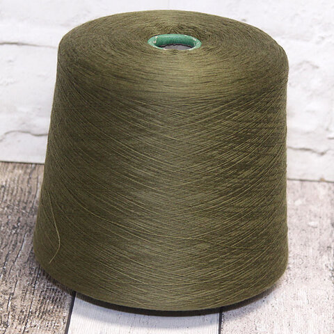 Меринос ZEGNA BARUFFA CASHWOOL 2/48 зеленый оливковый