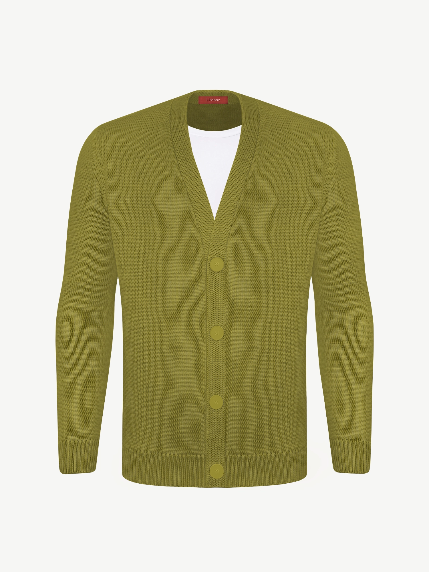 Кардиган с пуговицами из экохлопка