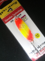 Блесна зим. GK Willmans Jig Killer 7гр. 57мм. цв.350 UV Glow