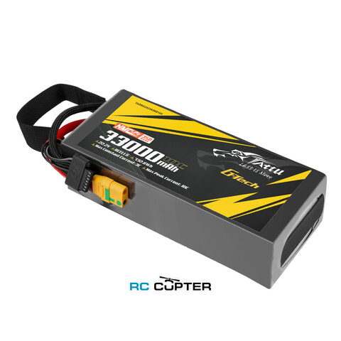 АКБ Gens Ace Tattu NMC 33000mAh 22.2V 10C 6S1P G-Tech Semi-solid state Lipo battery (полутвердотельная) 350Wh/kg