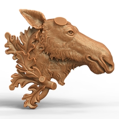 Силиконовый молд № 108 Лось большой правый