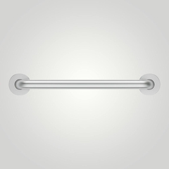 Поручень прямой 800 мм нерж. сталь NOFER 15054.80.S матовый